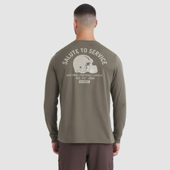 Cleveland Browns 2025 Salute to Service Sideline Long Sleeve T-Shirt Olive - Nike