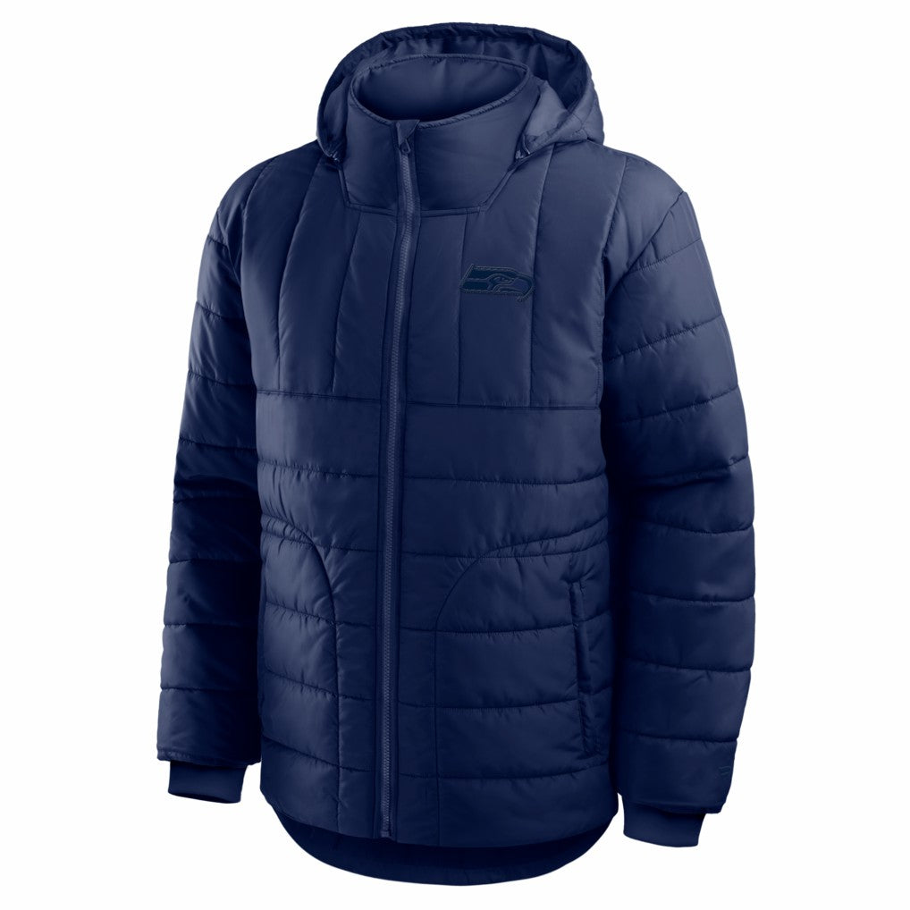 Seattle Seahawks Full-Zip Hooded Jacket College Navy - Fanatics