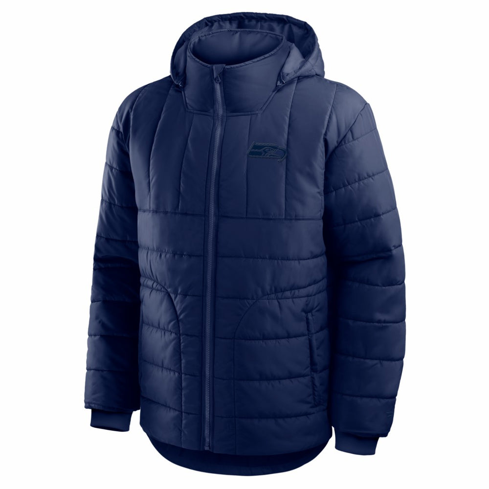 Seattle Seahawks Full-Zip Hooded Jacket College Navy - Fanatics