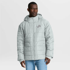 Detroit Lions Full-Zip Hooded Jacket Gray - Fanatics