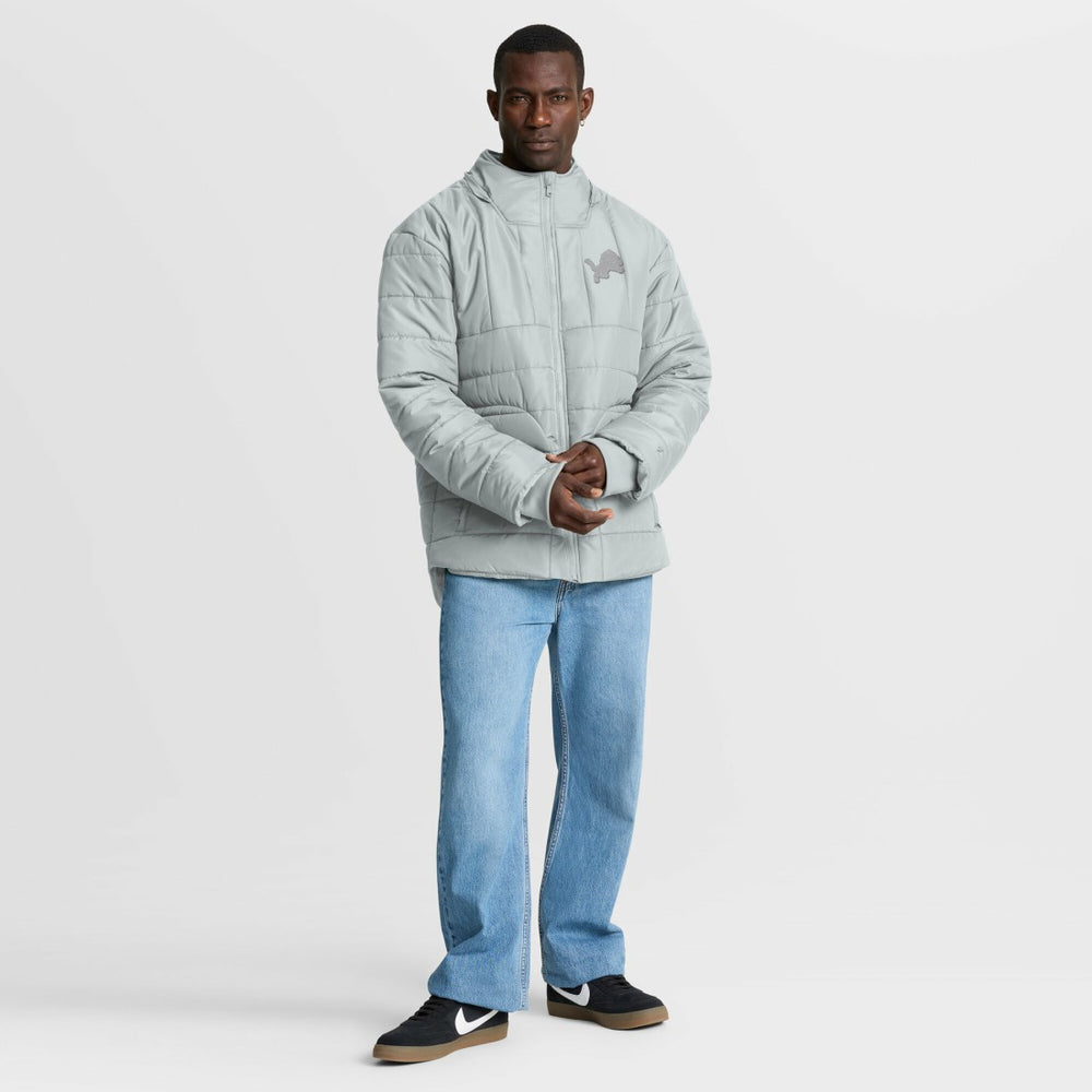Detroit Lions Full-Zip Hooded Jacket Gray - Fanatics