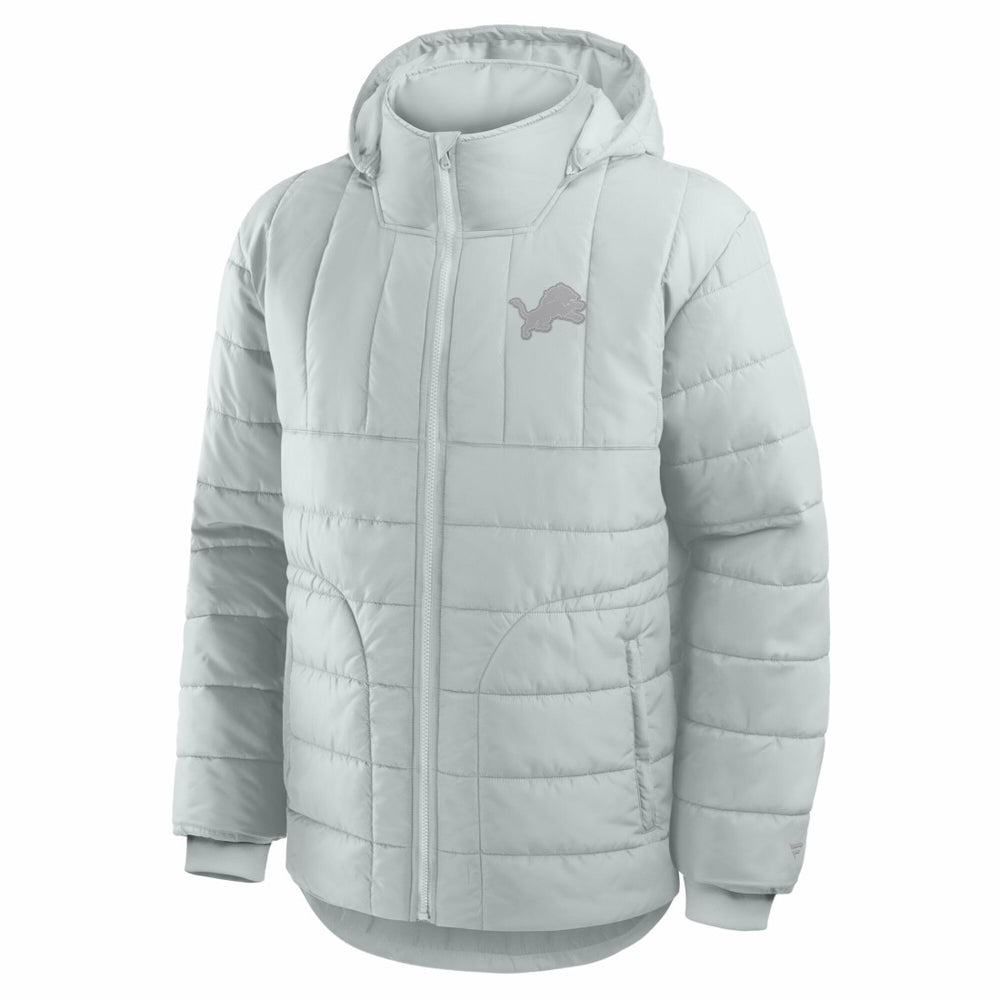 Detroit Lions Full-Zip Hooded Jacket Gray - Fanatics