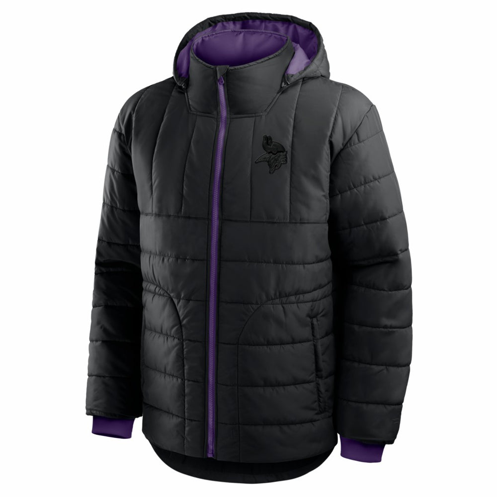 Minnesota Vikings Full-Zip Hooded Jacket Black - Fanatics