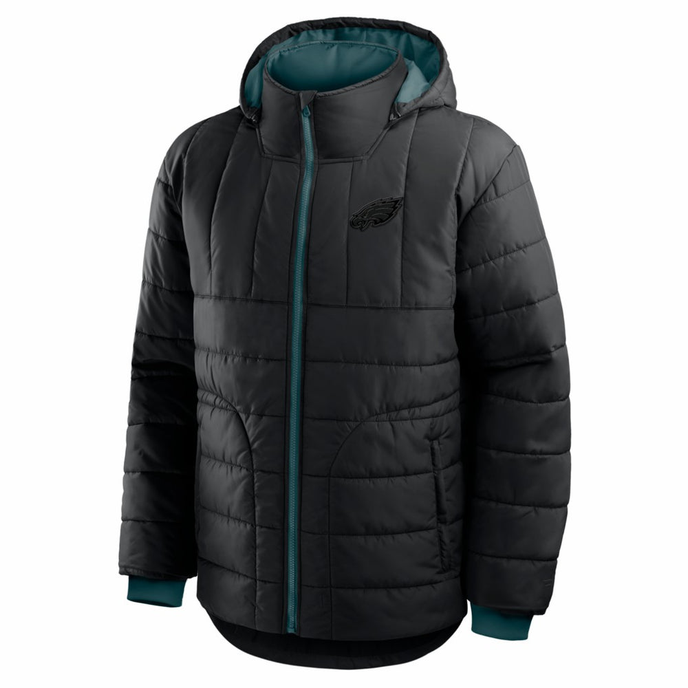 Philadelphia Eagles Full-Zip Hooded Jacket Black - Fanatics