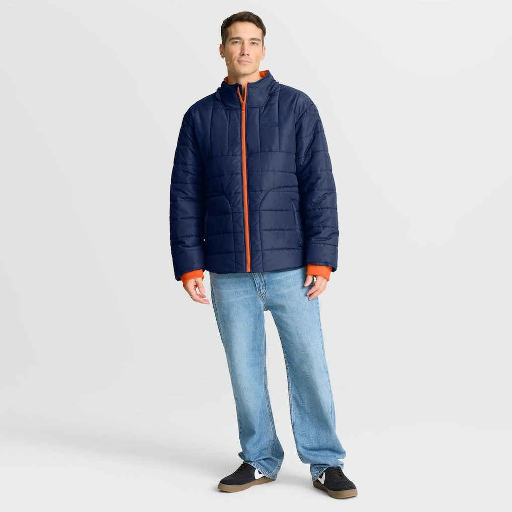 Denver Broncos Full-Zip Hooded Jacket Navy - Fanatics