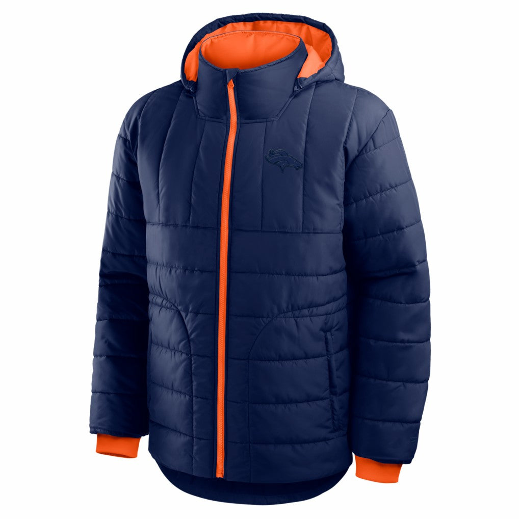 Denver Broncos Full-Zip Hooded Jacket Navy - Fanatics