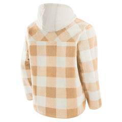 Pittsburgh Steelers Elements Plaid Polar Fleece Quarter-Zip Hoodie Tan - Fanatics