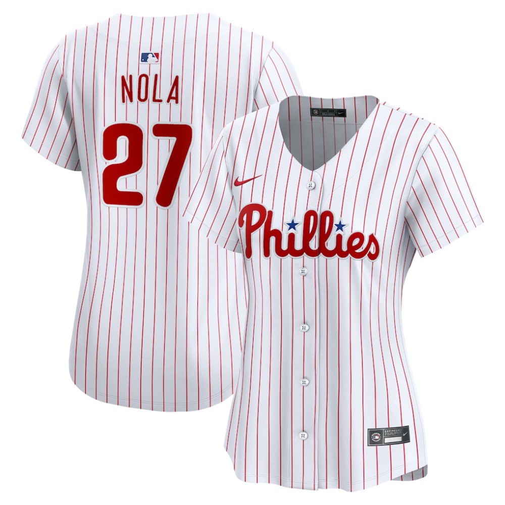 Aaron Nola Philadelphia Phillies Nike Women's Home Limited Player Jersey discount
