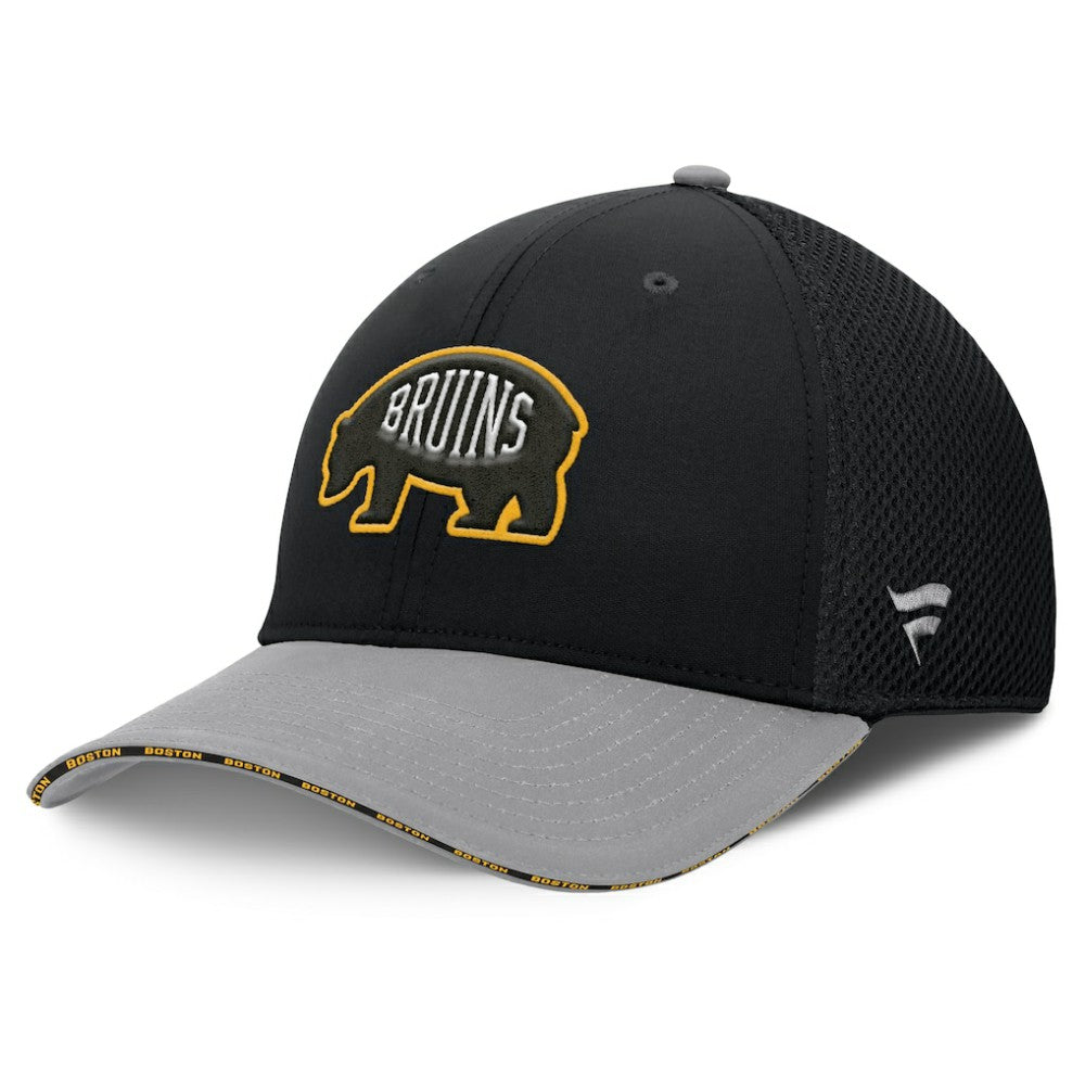 Boston Bruins Fanatics Fundamentals Span Flex Hat Black