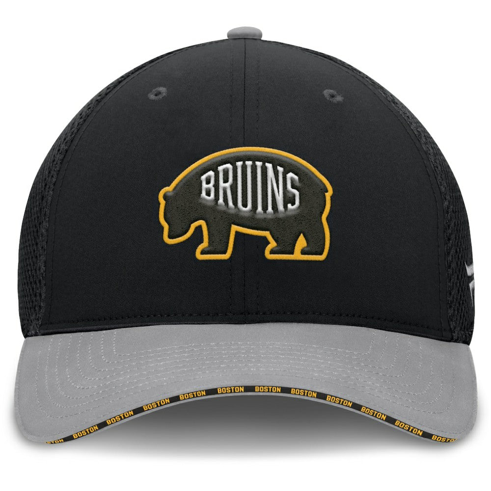 Boston Bruins Fanatics Fundamentals Span Flex Hat Black