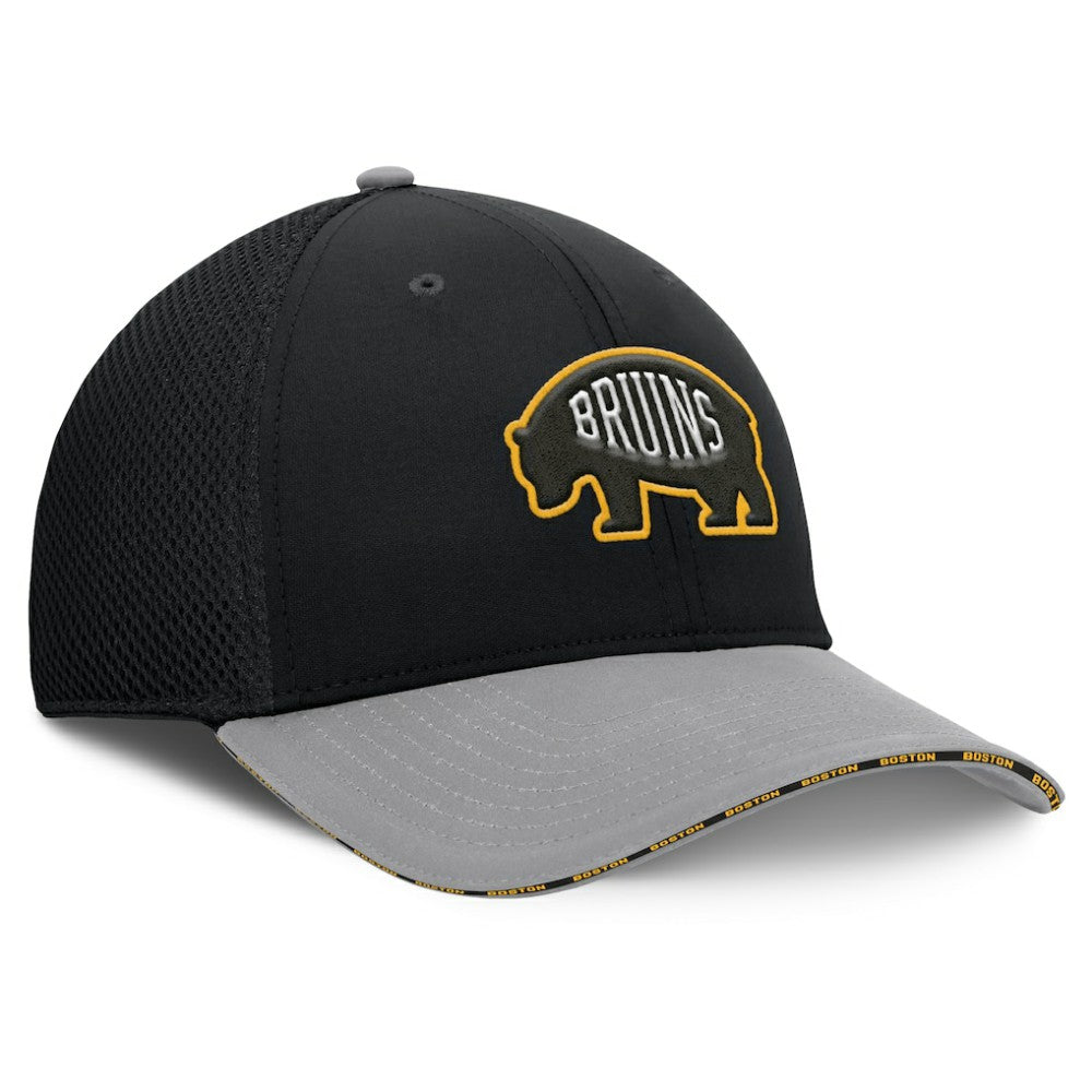 Boston Bruins Fanatics Fundamentals Span Flex Hat Black