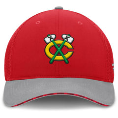 Chicago Blackhawks Fanatics Fundamentals Span Flex Hat Red