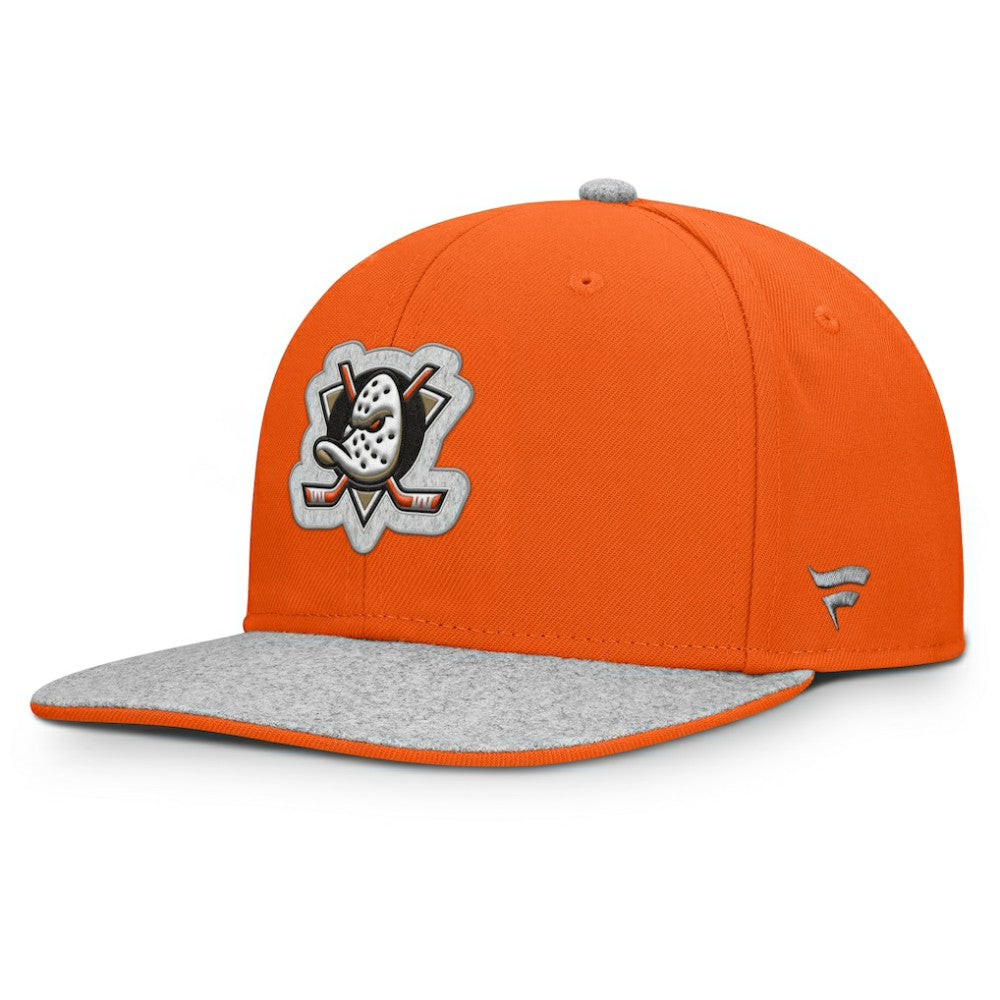 Anaheim Ducks - Fanatics Fundamentals Loden Snapback Hat Orange