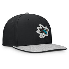 San Jose Sharks - Fanatics Fundamentals Loden Snapback Hat Black