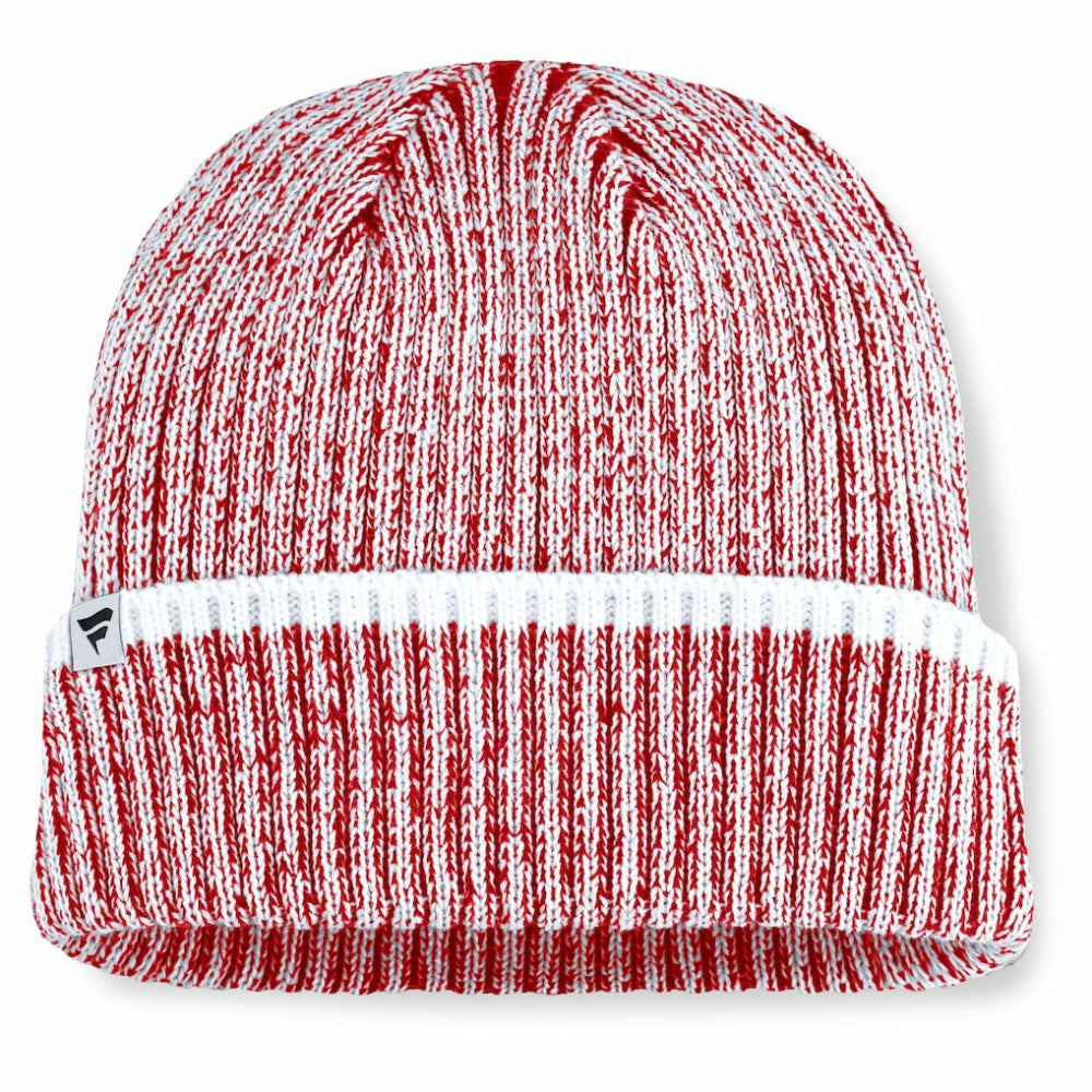 Chicago Blackhawks Fanatics Fundamental Haze Cuffed Knit Hat Red/White