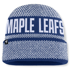 Toronto Maple Leafs - Fanatics Fundamentals Shelter Cuffed Knit Hat Blue/White
