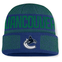 Vancouver Canucks - Fanatics Fundamentals Shelter Cuffed Knit Hat Blue/Green