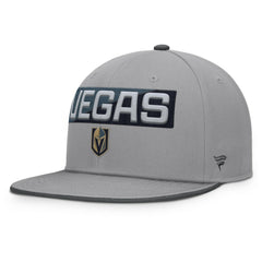 Vegas Golden Knights Fanatics Fundamentals Duo Split Logo Snapback Hat Gray
