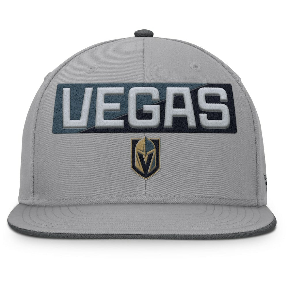 Vegas Golden Knights Fanatics Fundamentals Duo Split Logo Snapback Hat Gray