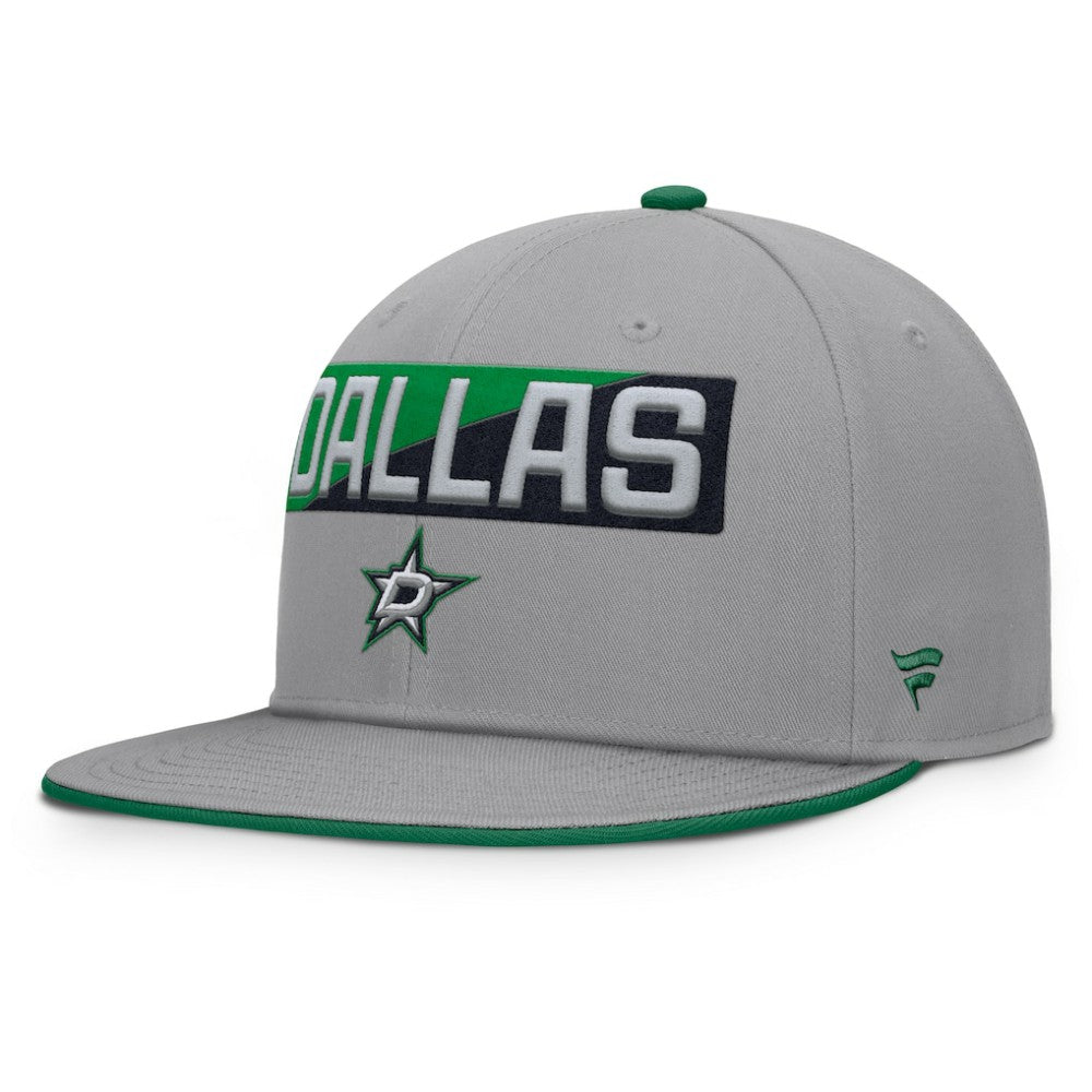 Dallas Stars - Fanatics Fundamentals Duo Split Logo Snapback Hat Gray