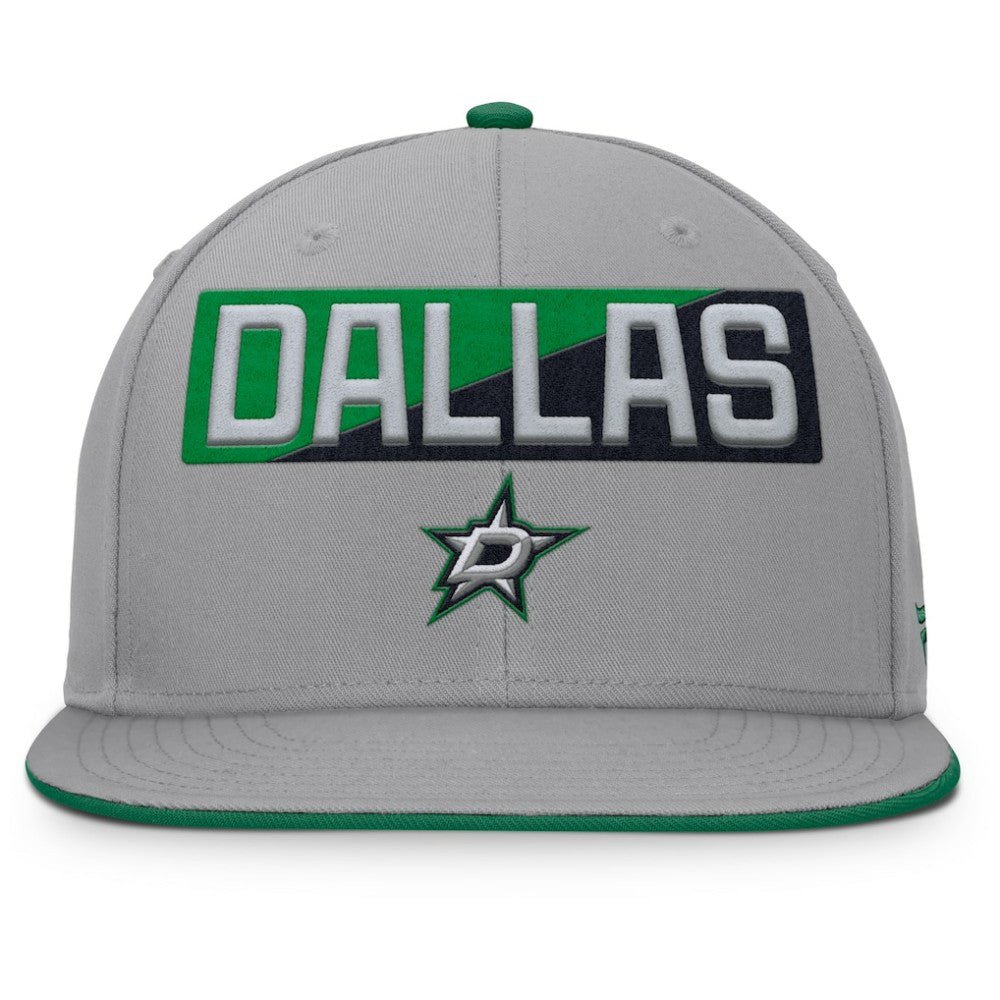 Dallas Stars - Fanatics Fundamentals Duo Split Logo Snapback Hat Gray