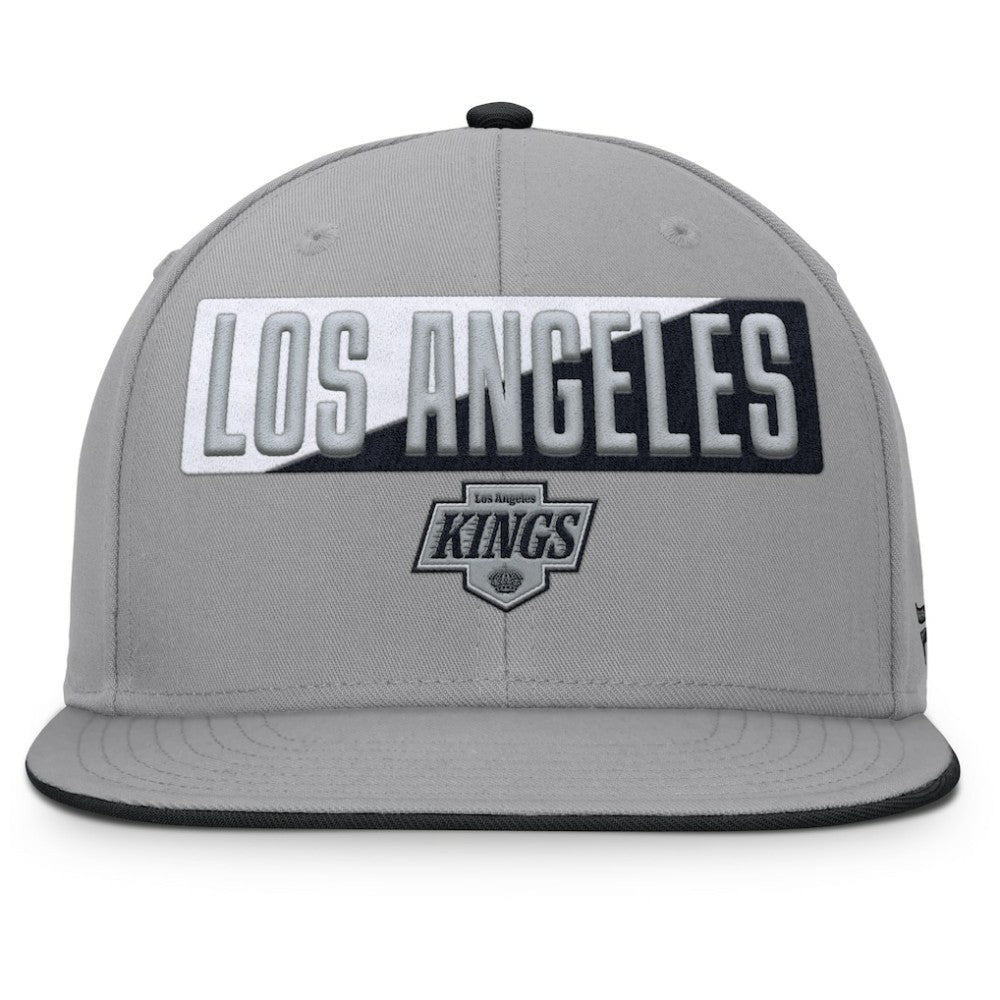 Los Angeles Kings - Fanatics Fundamentals Duo Split Logo Snapback Hat Gray