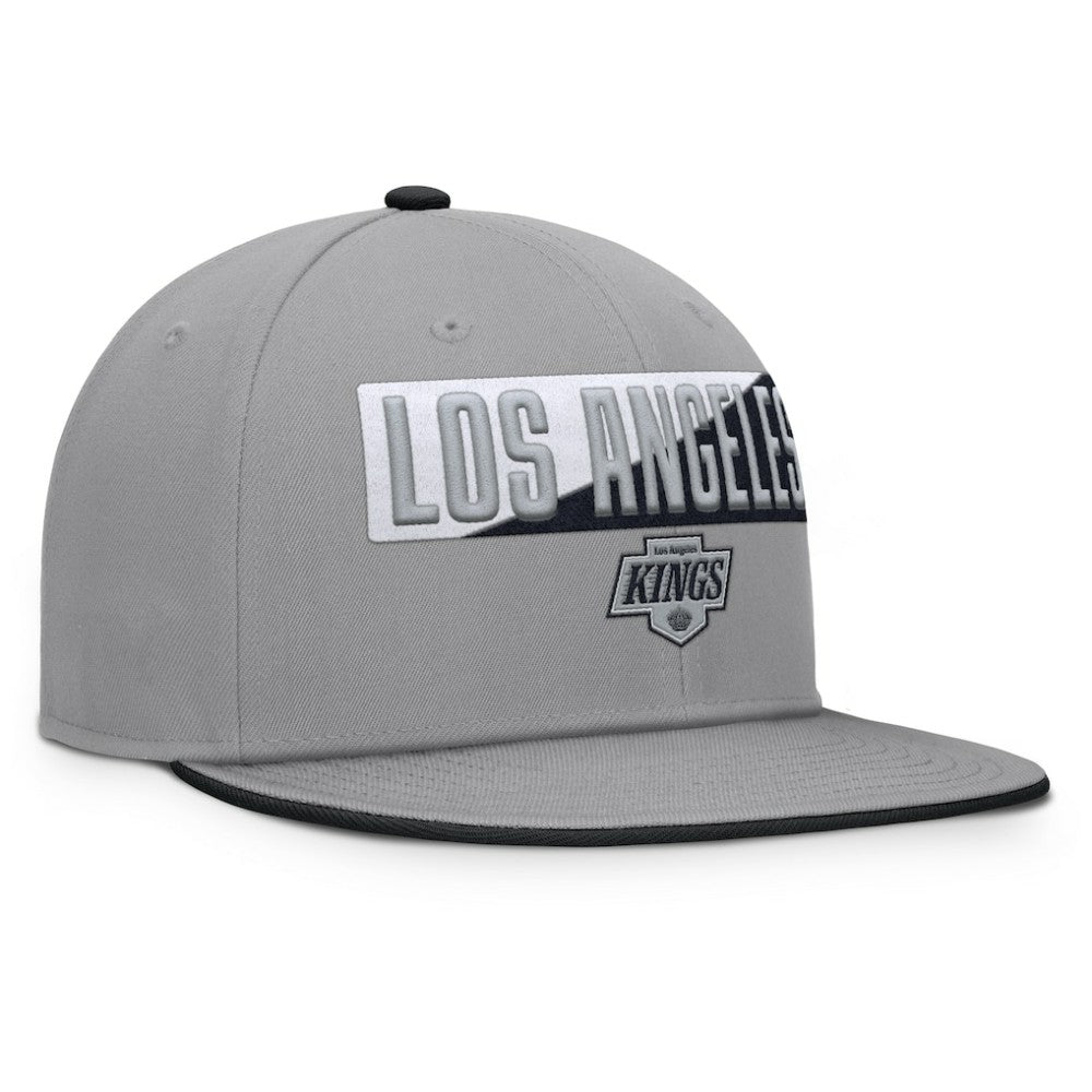 Los Angeles Kings - Fanatics Fundamentals Duo Split Logo Snapback Hat Gray
