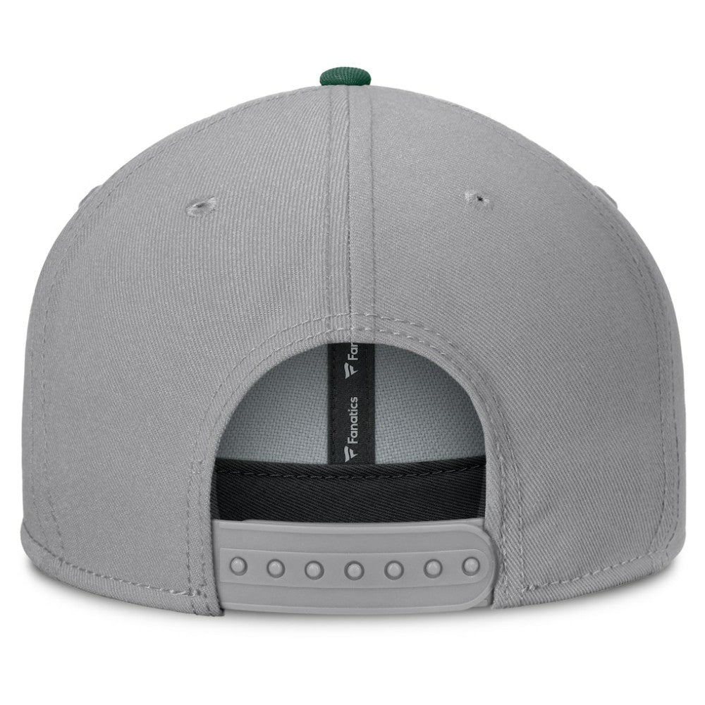 Minnesota Wild - Fanatics Fundamentals Duo Split Logo Snapback Hat Gray