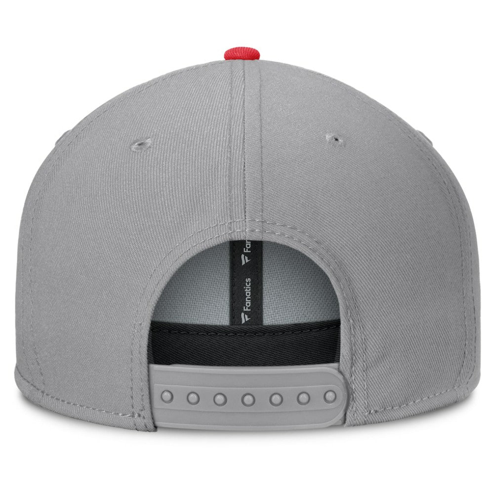 New Jersey Devils - Fanatics Fundamentals Duo Split Logo Snapback Hat Gray