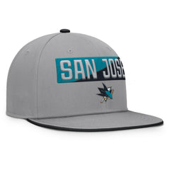 San Jose Sharks - Fanatics Fundamentals Duo Split Logo Snapback Hat Gray