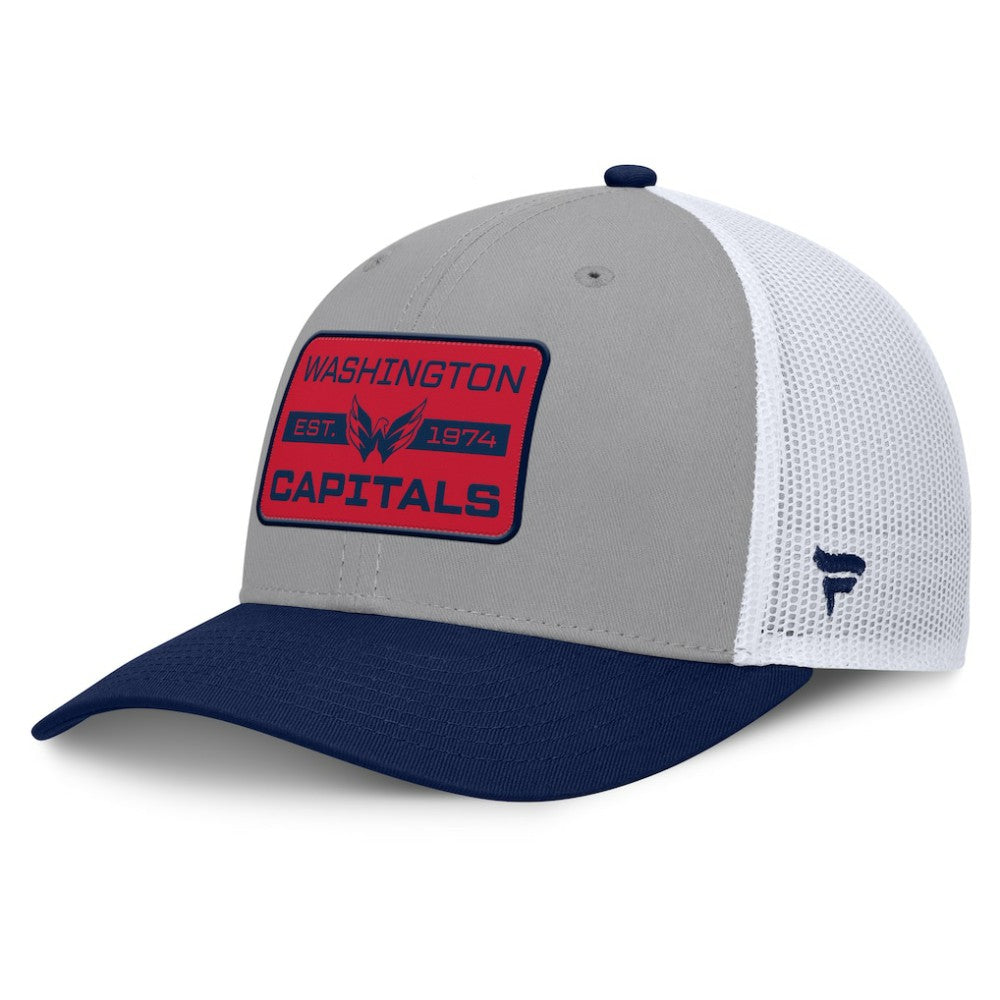 Washington Capitals Fanatics Fundamental Adapt Trucker Adjustable Hat Gray/Navy