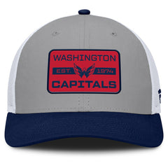 Washington Capitals Fanatics Fundamental Adapt Trucker Adjustable Hat Gray/Navy