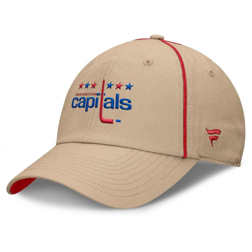Washington Capitals Fanatics Heritage Setoff Adjustable Hat Tan