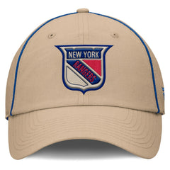 New York Rangers Fanatics Heritage Setoff Adjustable Hat Tan