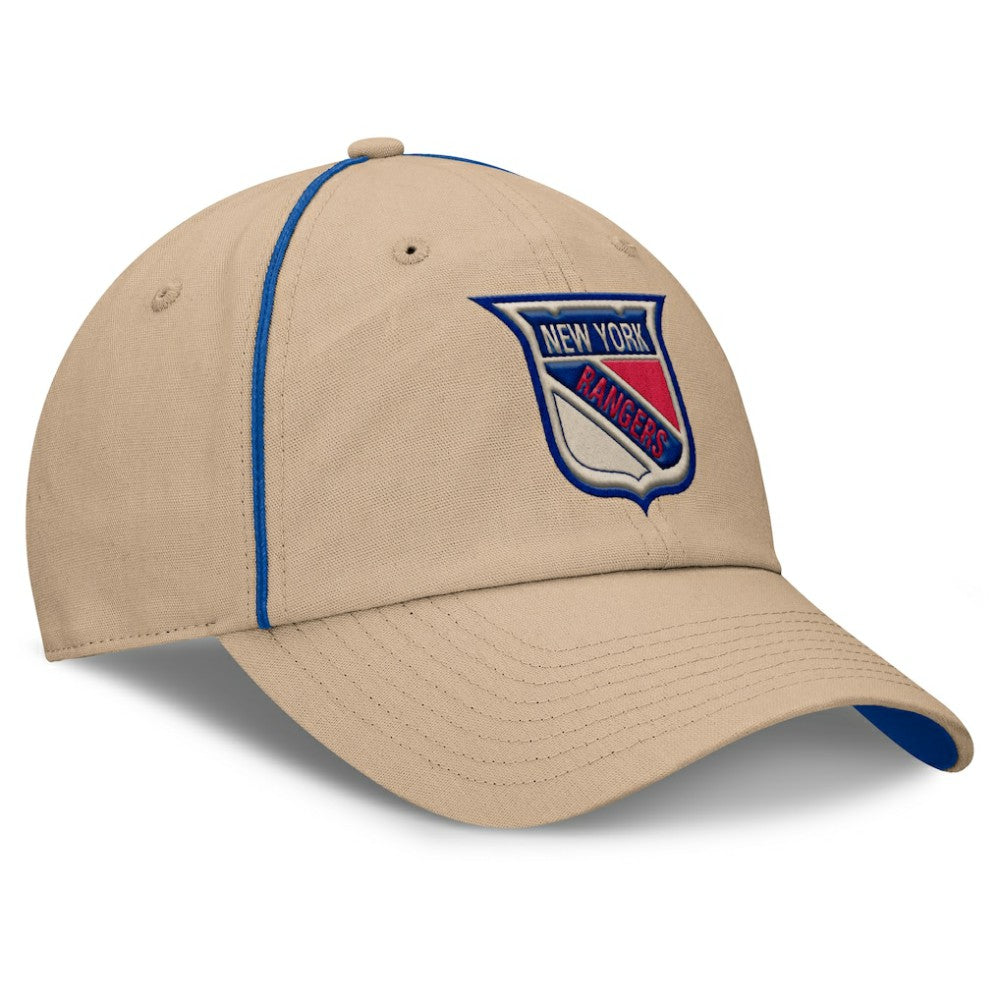 New York Rangers Fanatics Heritage Setoff Adjustable Hat Tan