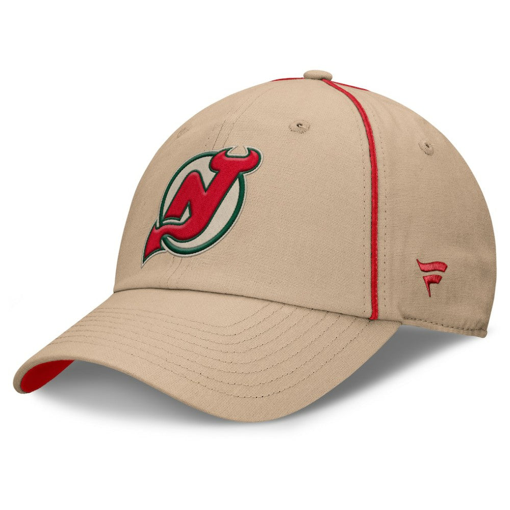 New Jersey Devils - Fanatics Heritage Setoff Adjustable Hat Tan