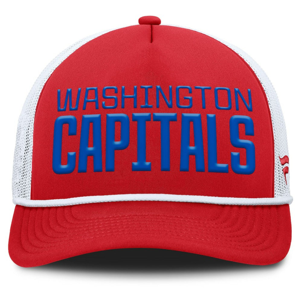 Washington Capitals Fanatics Heritage Dutch A-Frame Trucker Adjustable Hat Red/White