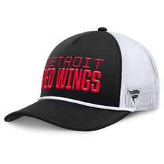 Detroit Red Wings - Fanatics Heritage Dutch A-Frame Trucker Adjustable Hat Black/White