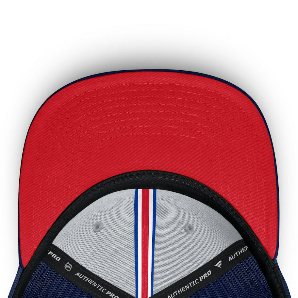 New York Rangers Fanatics Authentic Pro Home Ice Trucker Adjustable Hat Navy