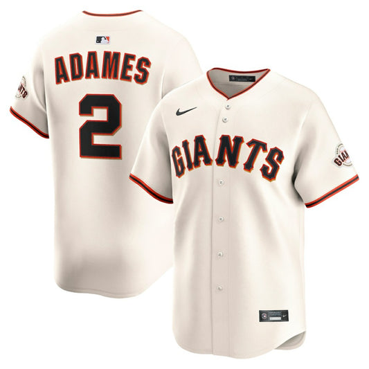 Willy Adames San Francisco Giants Nike Home Limited Player Jersey - Cream | MLB Jerseys