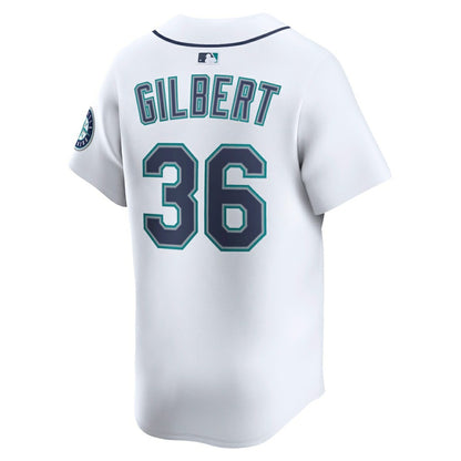Logan Gilbert Seattle Mariners Nike Home Limited Player Jersey - White | MLB Jerseys