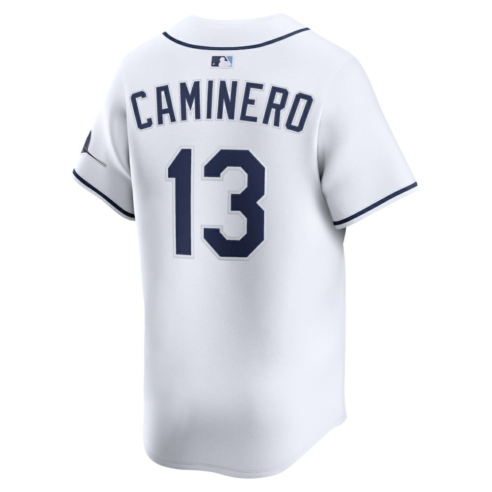 Junior Caminero Tampa Bay Rays Nike Home Limited Jersey - White | MLB Jerseys