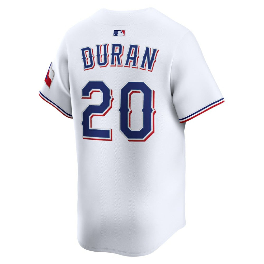 Ezequiel Duran Texas Rangers Nike Home Limited Player Jersey Lifestyle