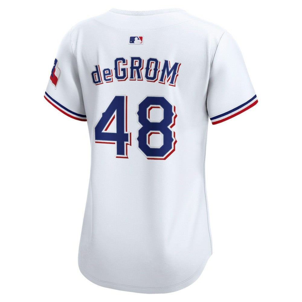 Jacob deGrom Texas Rangers Nike Women's Home Limited Player Jersey On Sale