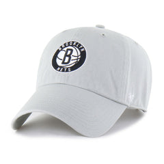 47 brand - Brooklyn Nets '47 Core Logo Clean Up Adjustable Hat - Gray