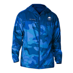 Buffalo Sabres - Columbia Camo Flash Challenger Omni-Shade Full-Zip Hoodie Windbreaker Royal