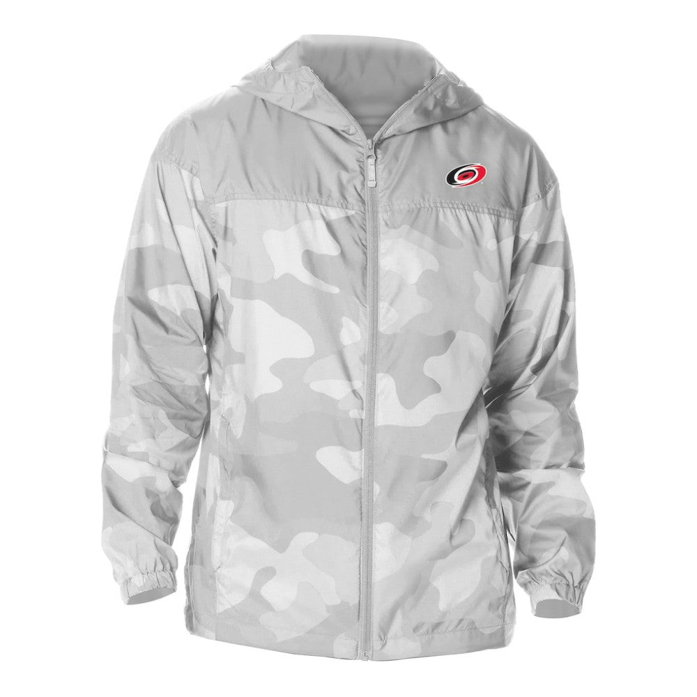 Carolina Hurricanes - Columbia Camo Flash Challenger Omni-Shade Full-Zip Hoodie Windbreaker Gray