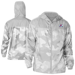 Colorado Avalanche - Columbia Camo Flash Challenger Omni-Shade Full-Zip Hoodie Windbreaker Gray
