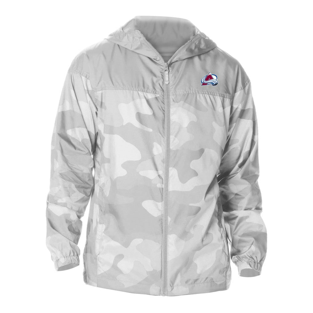 Colorado Avalanche - Columbia Camo Flash Challenger Omni-Shade Full-Zip Hoodie Windbreaker Gray