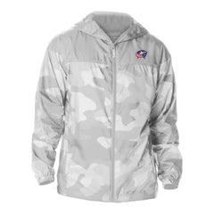 Columbus Blue Jackets - Columbia Camo Flash Challenger Omni-Shade Full-Zip Hoodie Windbreaker Gray